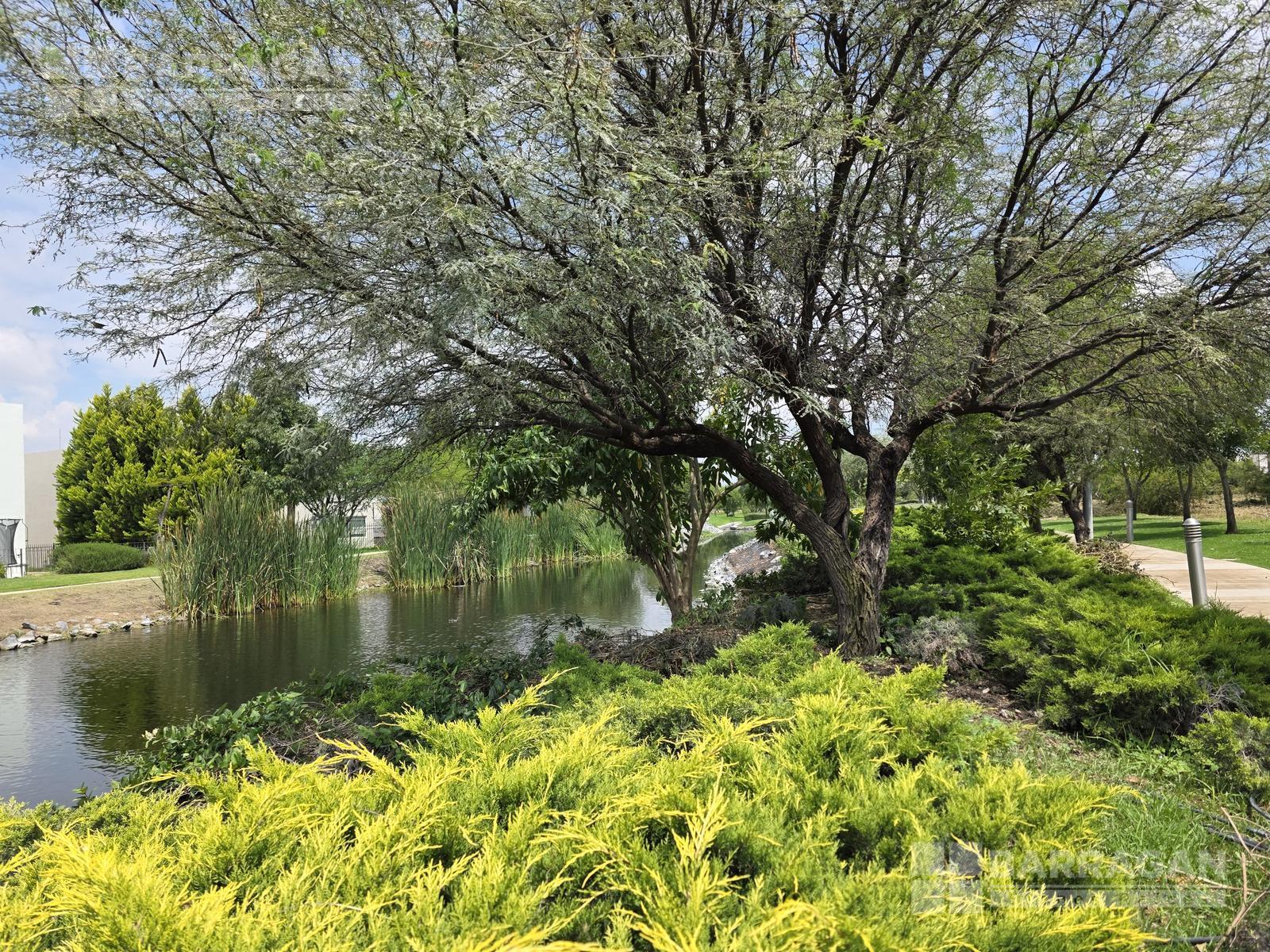 Terreno en venta en El Campanario, colinda con área verde y lago