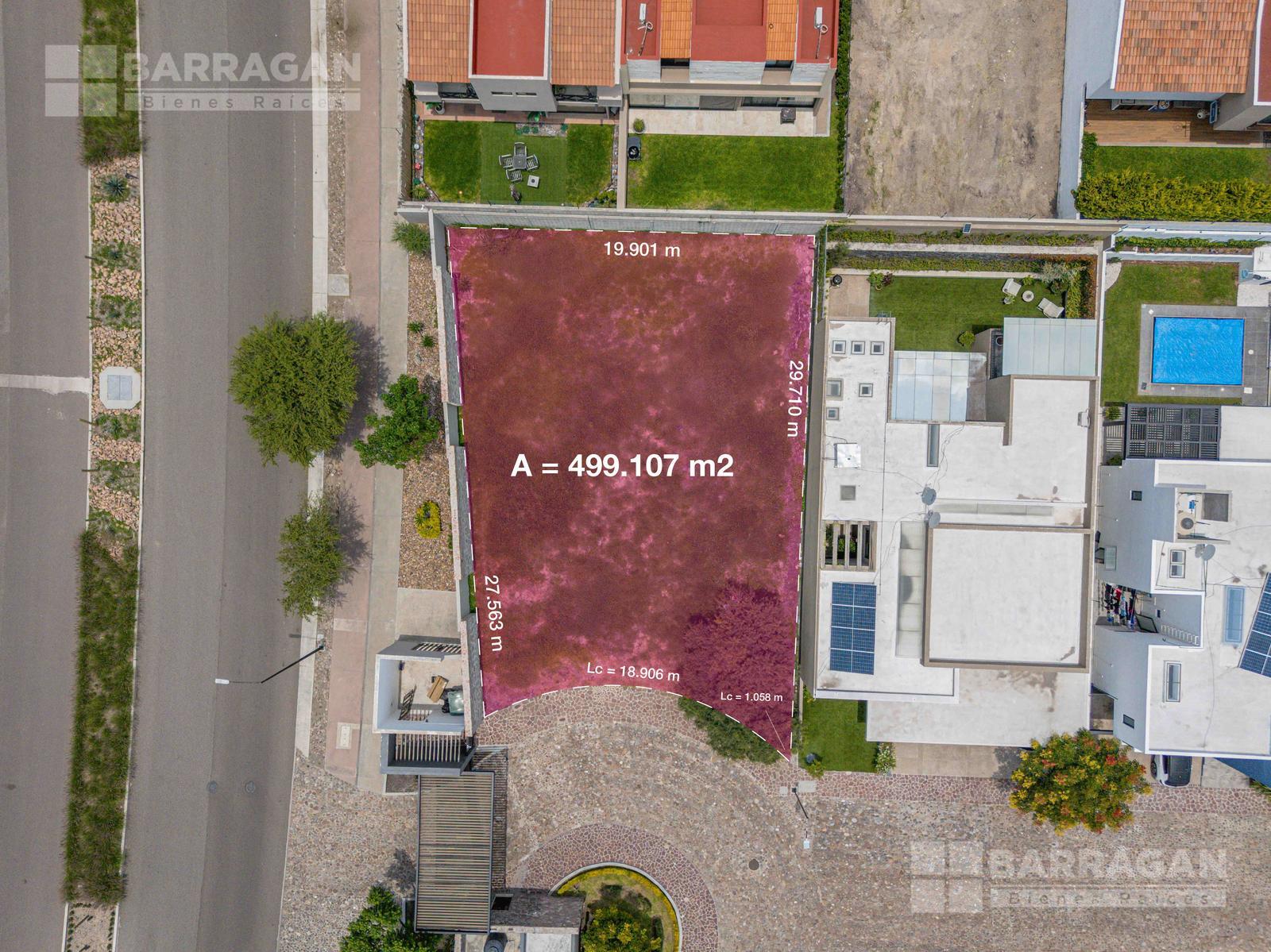 Terreno en venta frente a área verde en La Vista Residencial